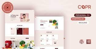 Copr – One Page Personal Portfolio, CV and Resume Theme